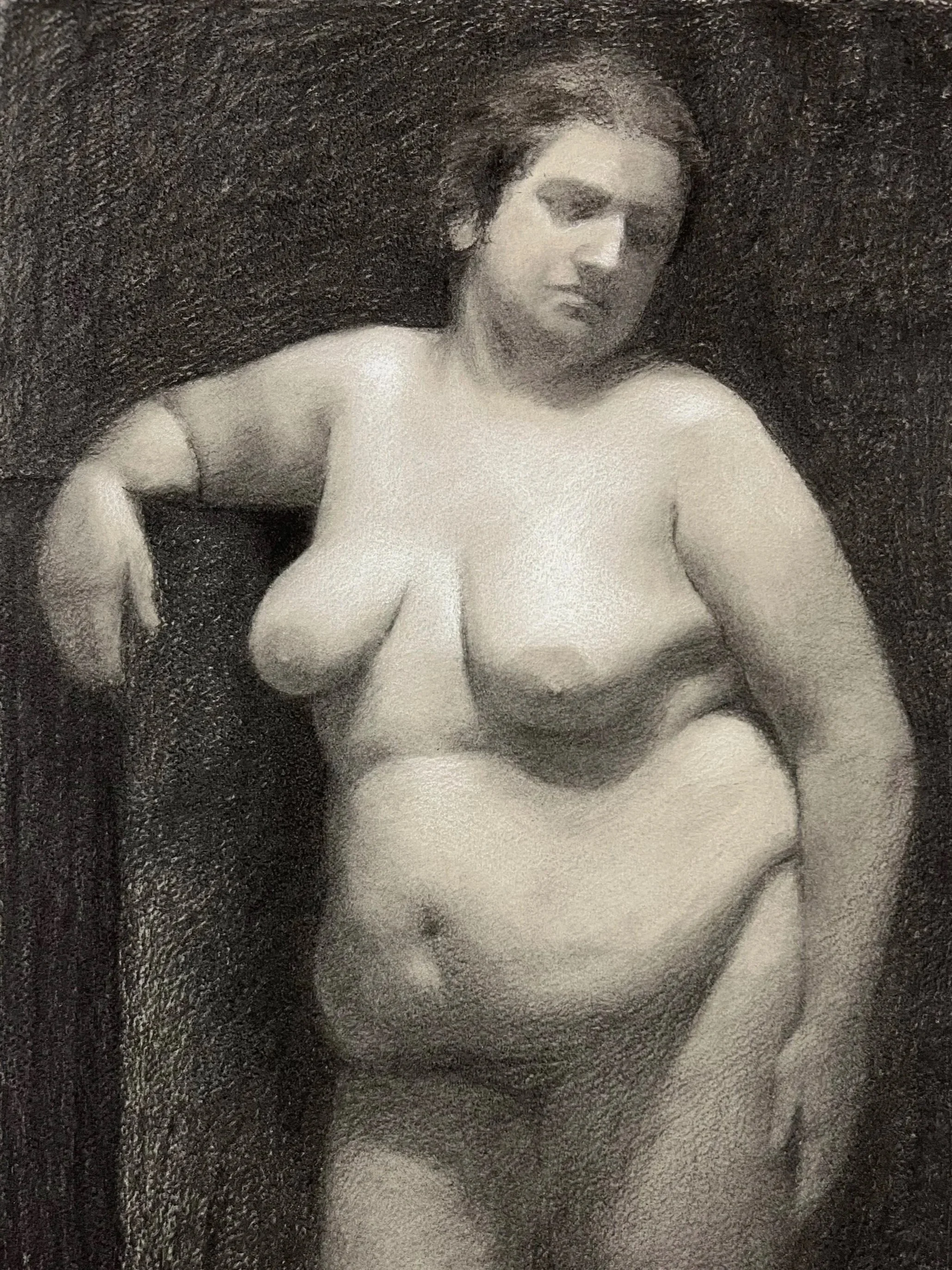 CLEO / charcoal on paper / 75x40cm / 2022