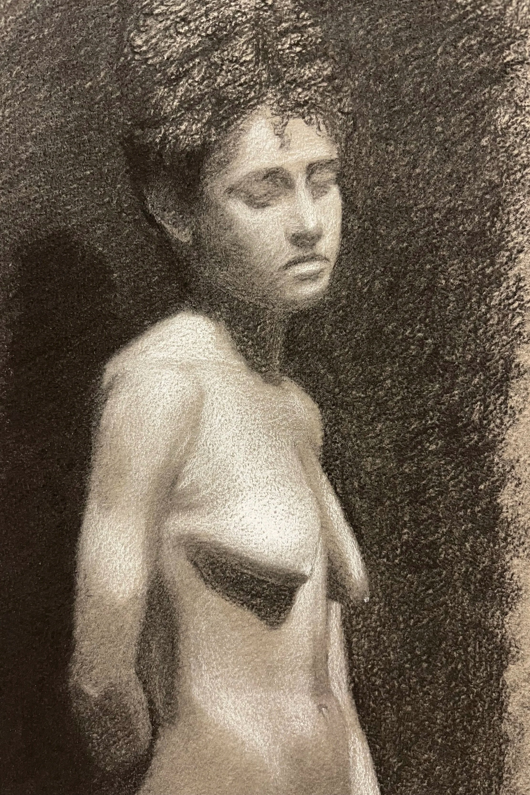 JULIETTA / charcoal on paper / 70x38cm /2022