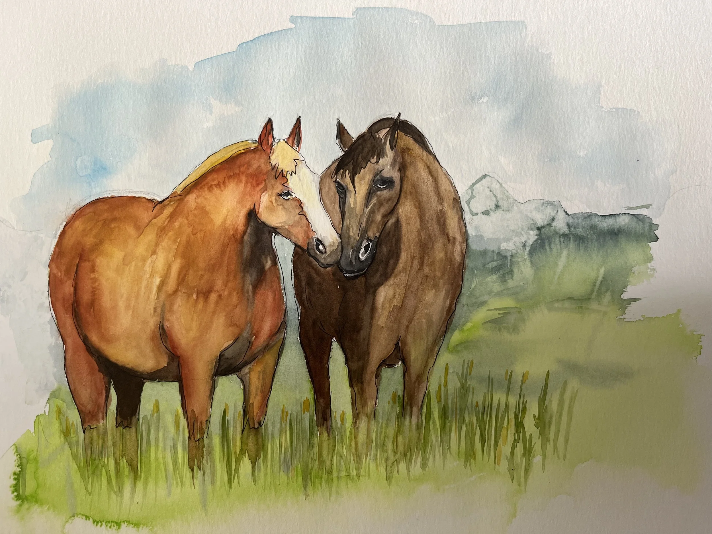 Watercolor painting for https://liliomverlag.de/Buch/Geheimnisgeschichten-9-neuntes-Buch-9783966060301.html