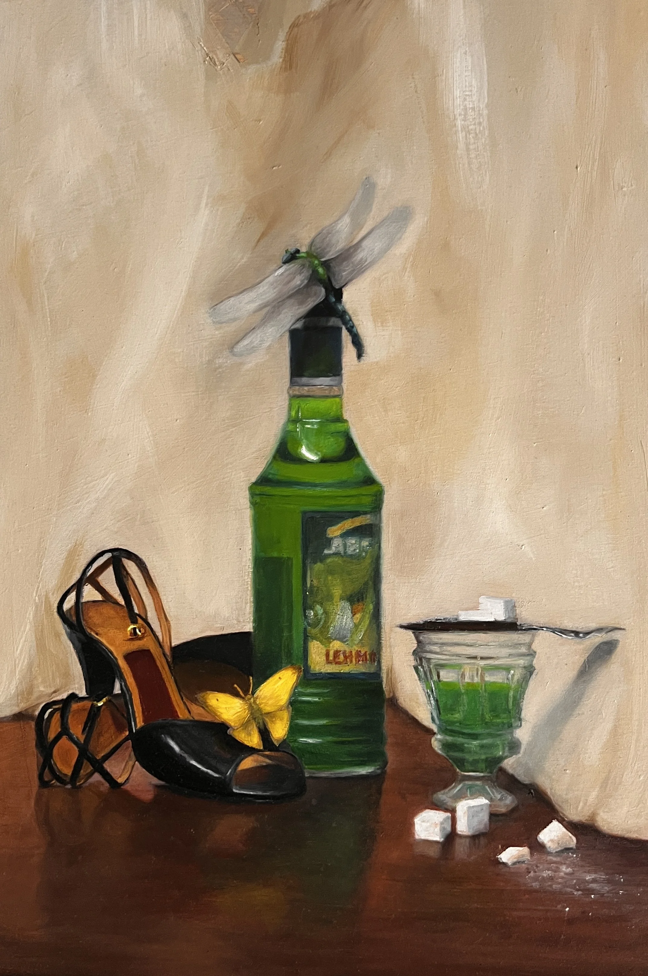 GOOD OLD TIMES / oil on wood board / 59x35cm / 2025