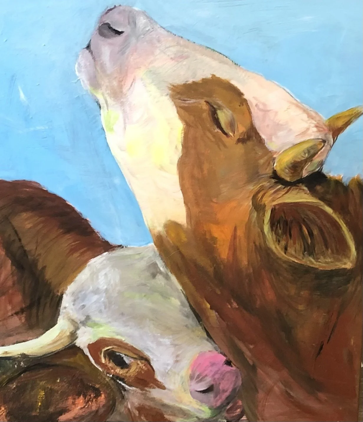 JOY / acrylics on canvas / 45x35cm / 2018