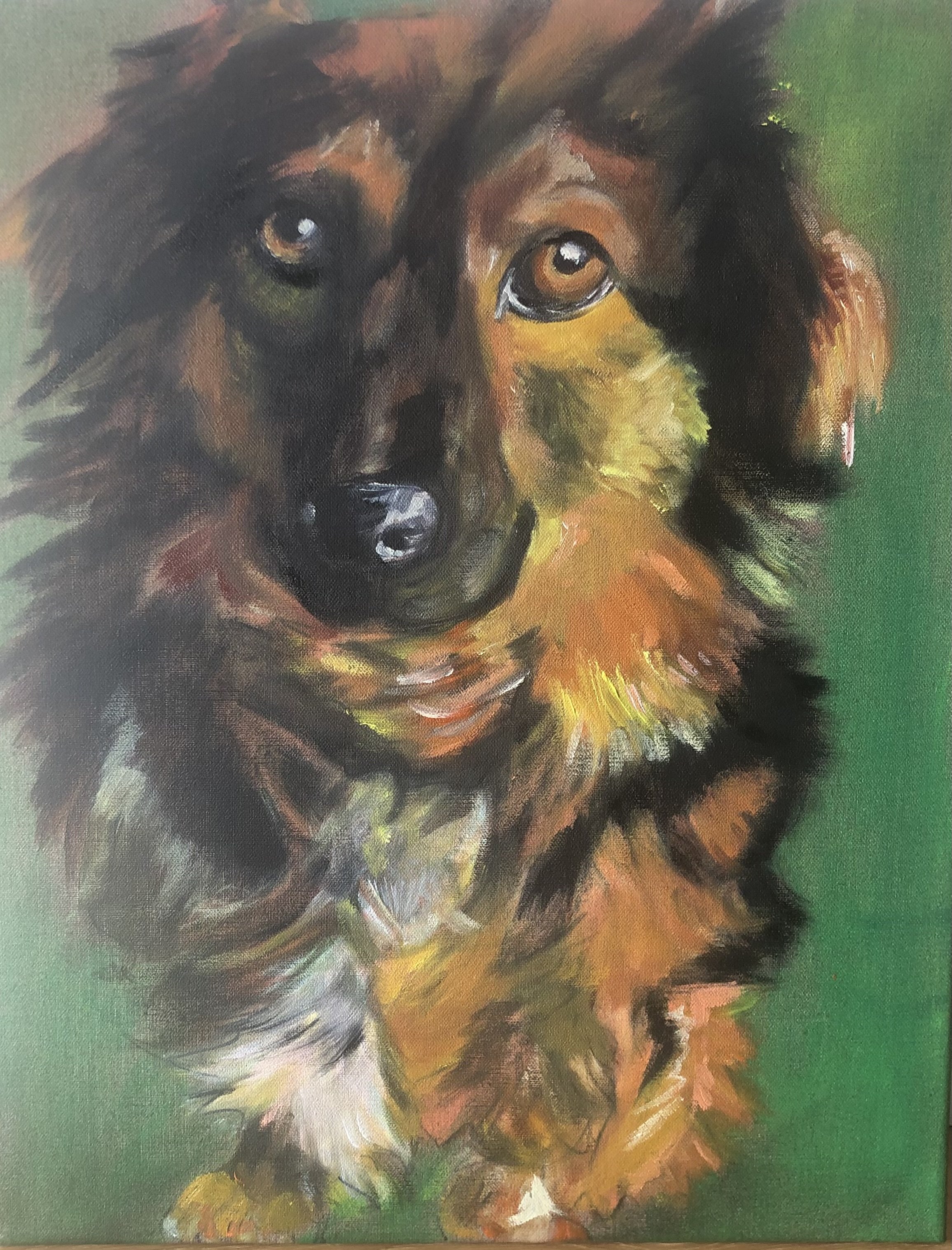 BENNI / acrylics on canvas / 45x35cm / 2018