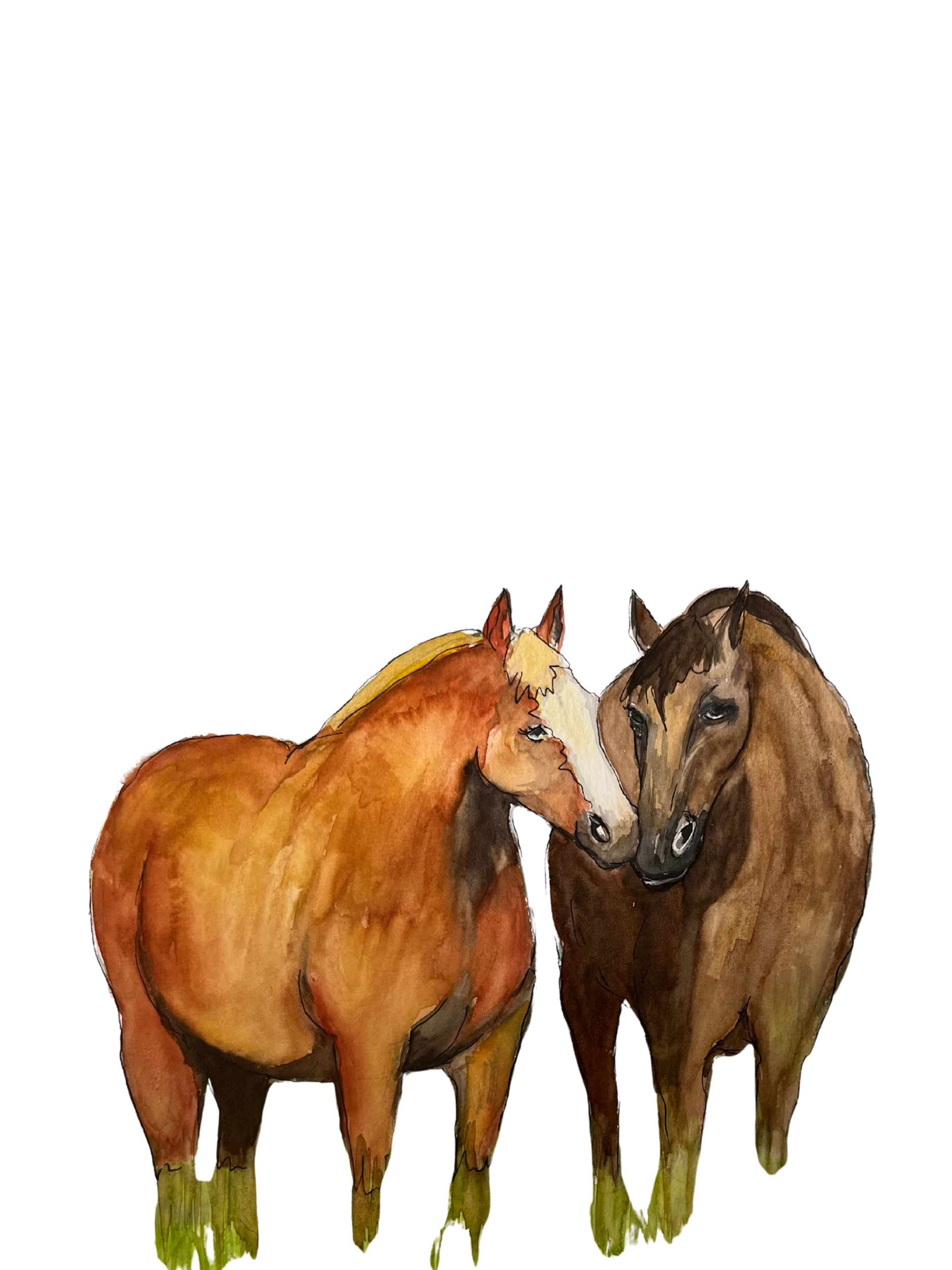best friends / aquarelle / for "Geheimnisgeschichten 9"