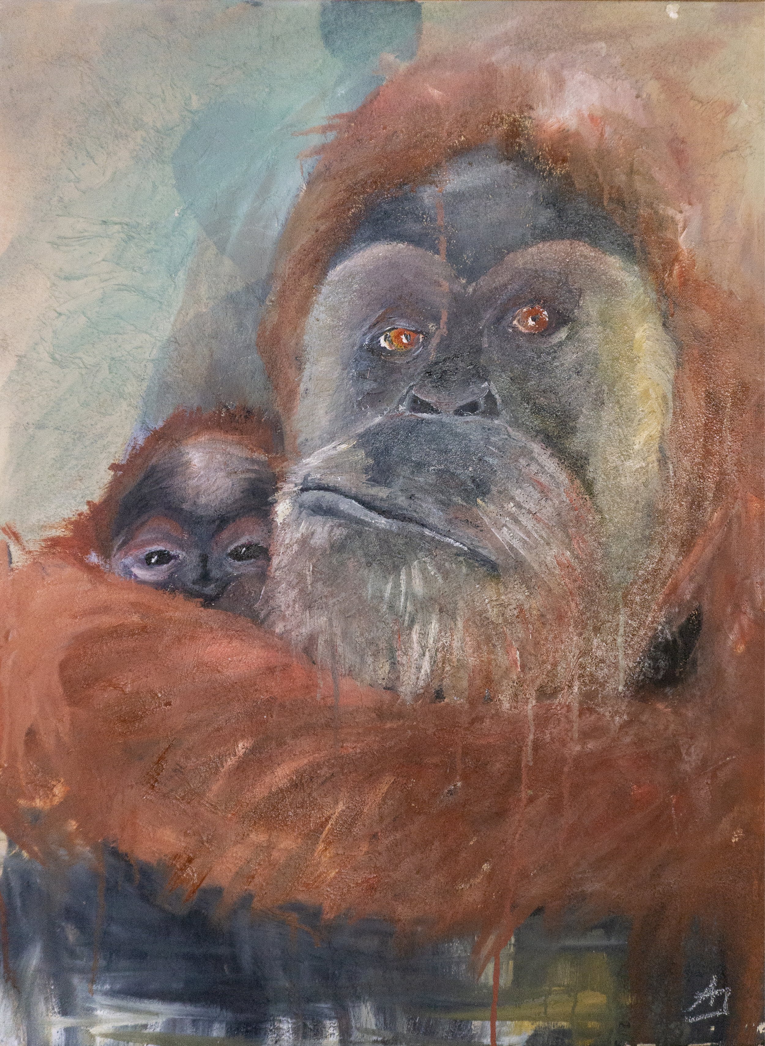 Orang Utan/Oil on Canvas