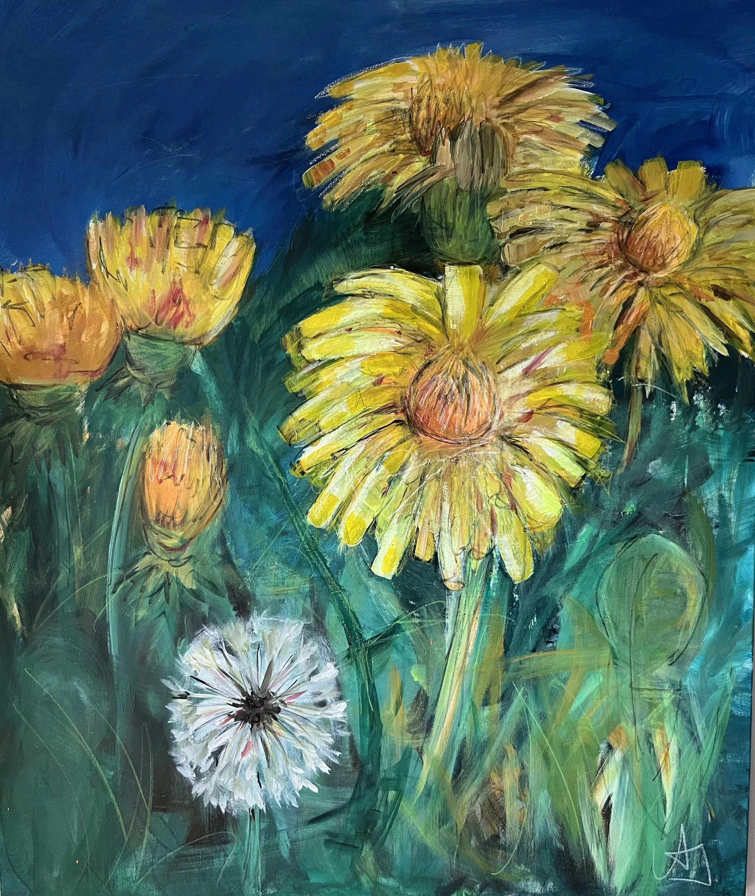 DANDELION / acryl on canvas / 120x100cm / 2019