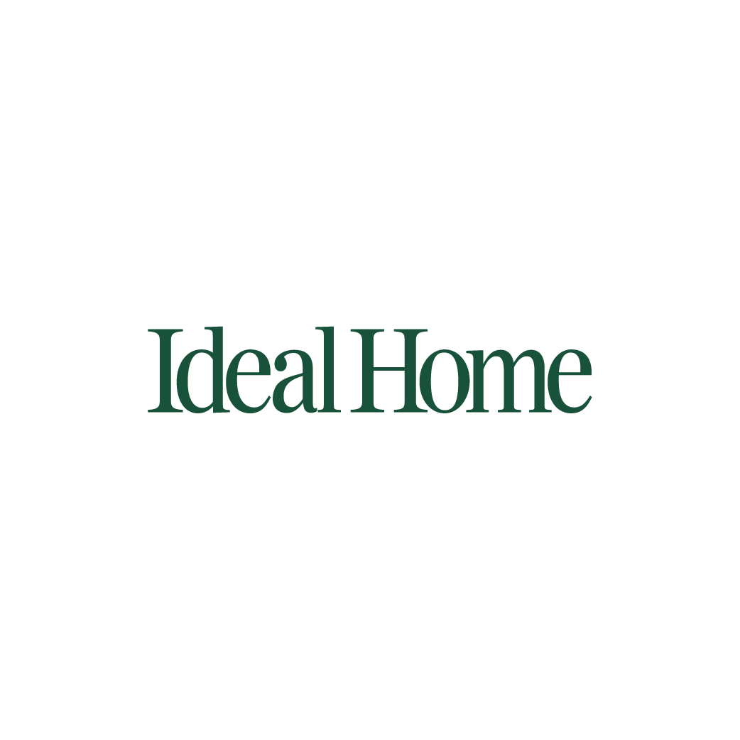 Logo with a house icon and the words 'Ideal Home' beneath it.
