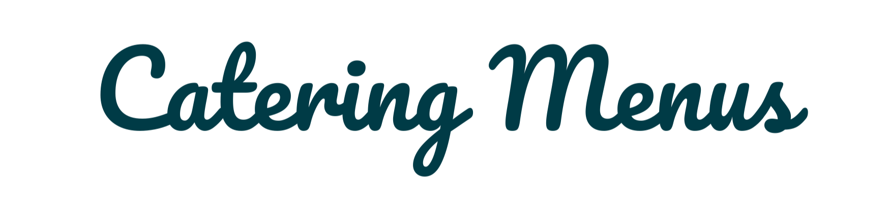 'Catering Menus' heading