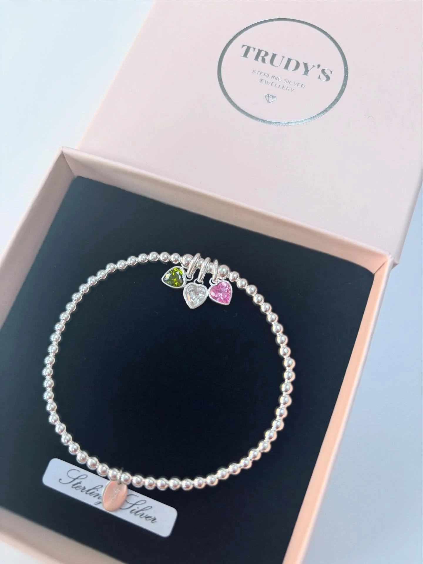 These gorgeous birthstone charms are new for 2025 and are just the most beautiful quality. Sterling silver casing with a Swarovski coloured gem in the shape of a hear - what more could we ask for?! ✨