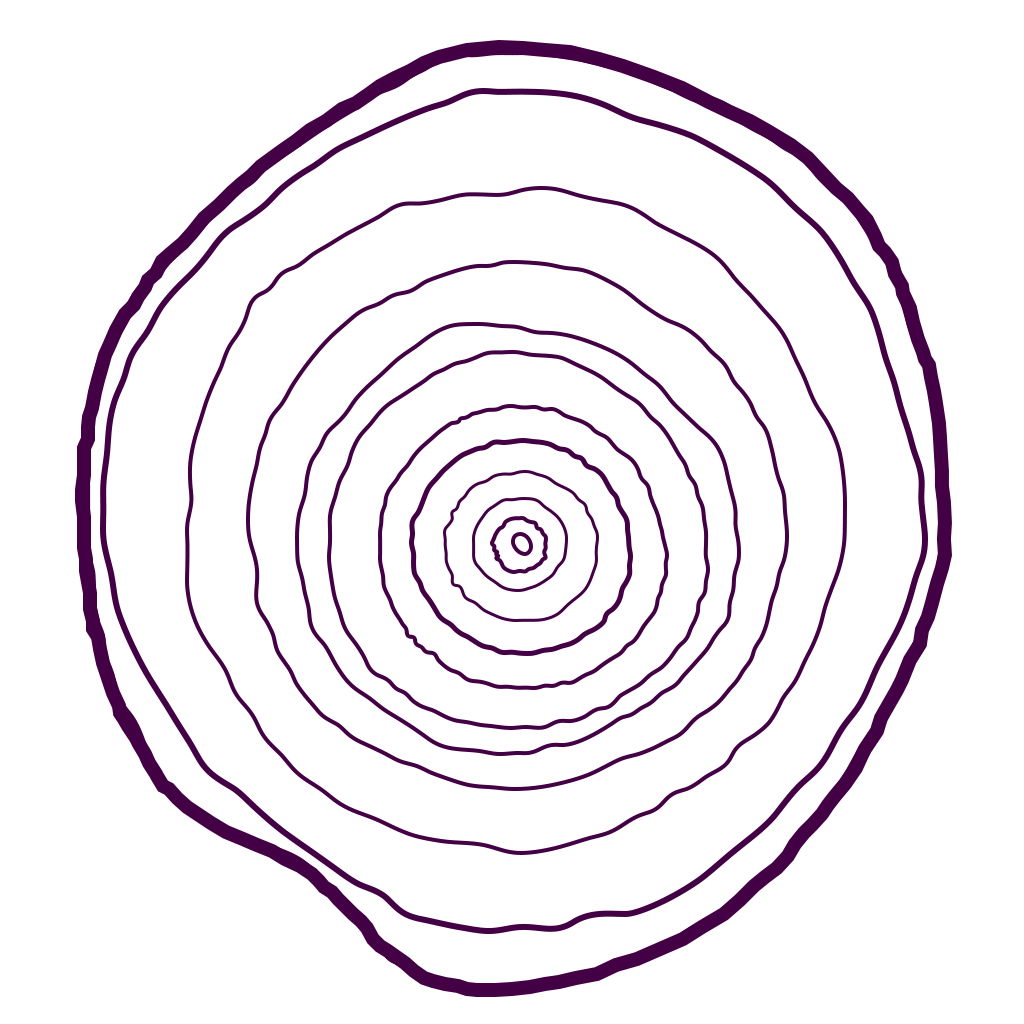 Purple concentric rings on black background creating a hypnotic pattern.