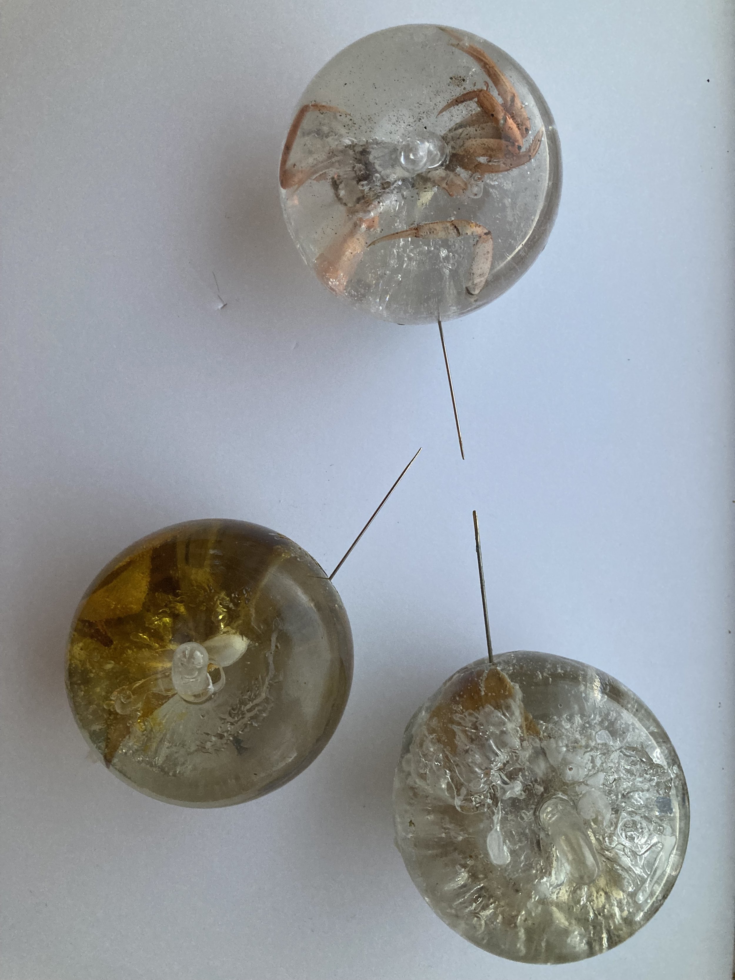 On request a beautiful symbolic apple or a spherical glass like sculpture