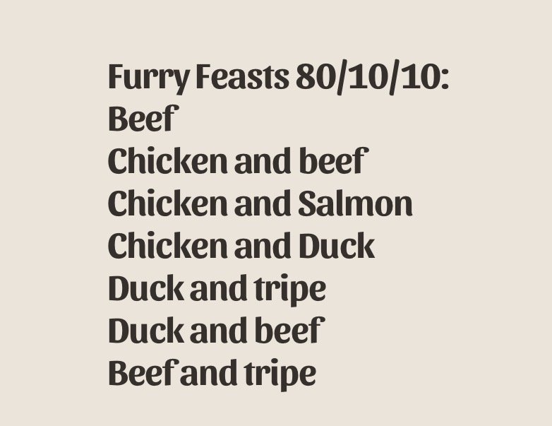 £1.46 per pack, or mix and match 10 Furry Feasts £13.50
