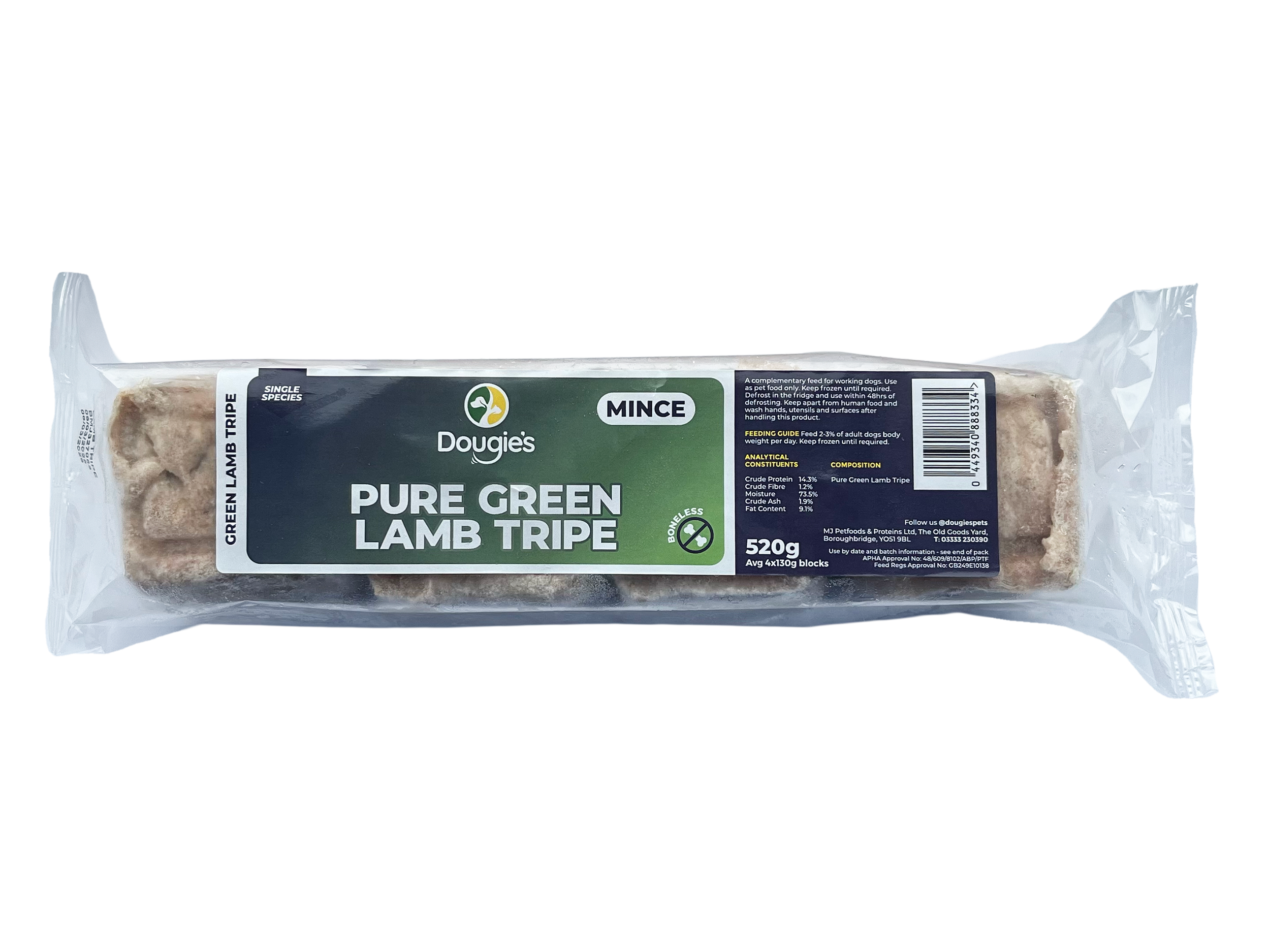 £2.50 per 560g sleeve, or mix and match 10 Dougie’s sleeves for £23.00