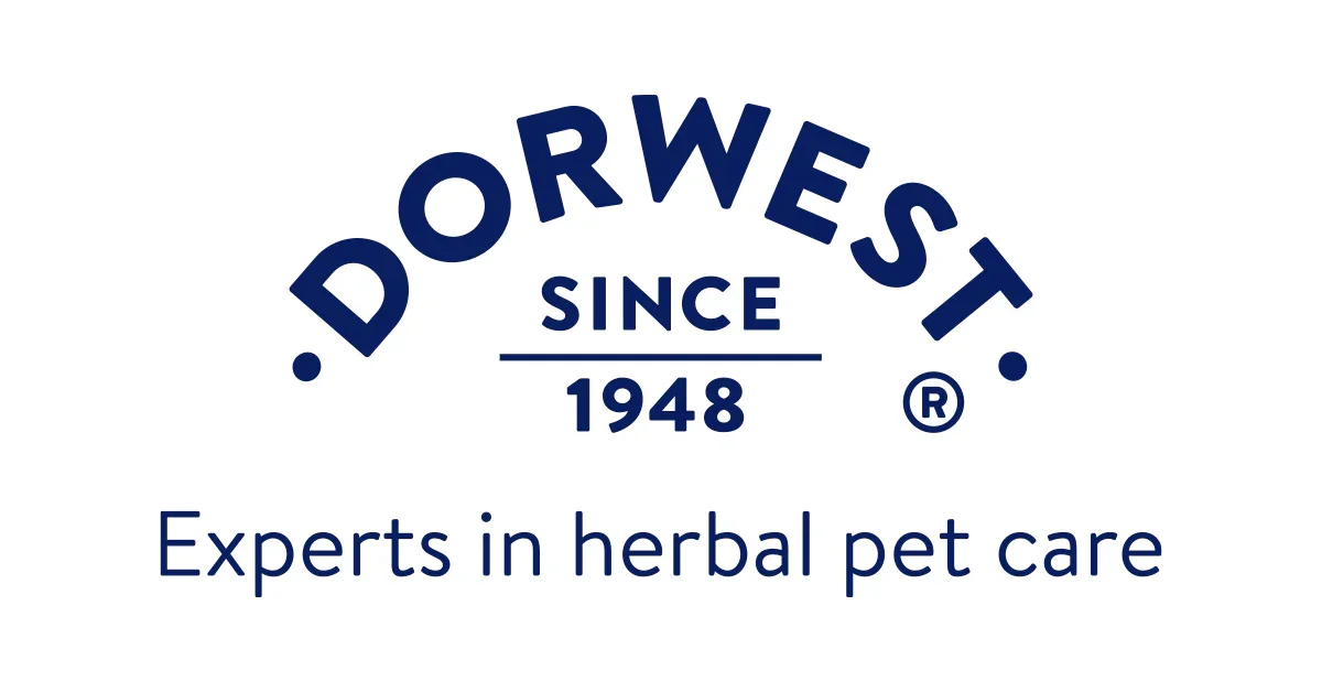 Logo for Doorewest, an herbal pet care brand established in 1948, with the tagline 'Experts in herbal pet care'.