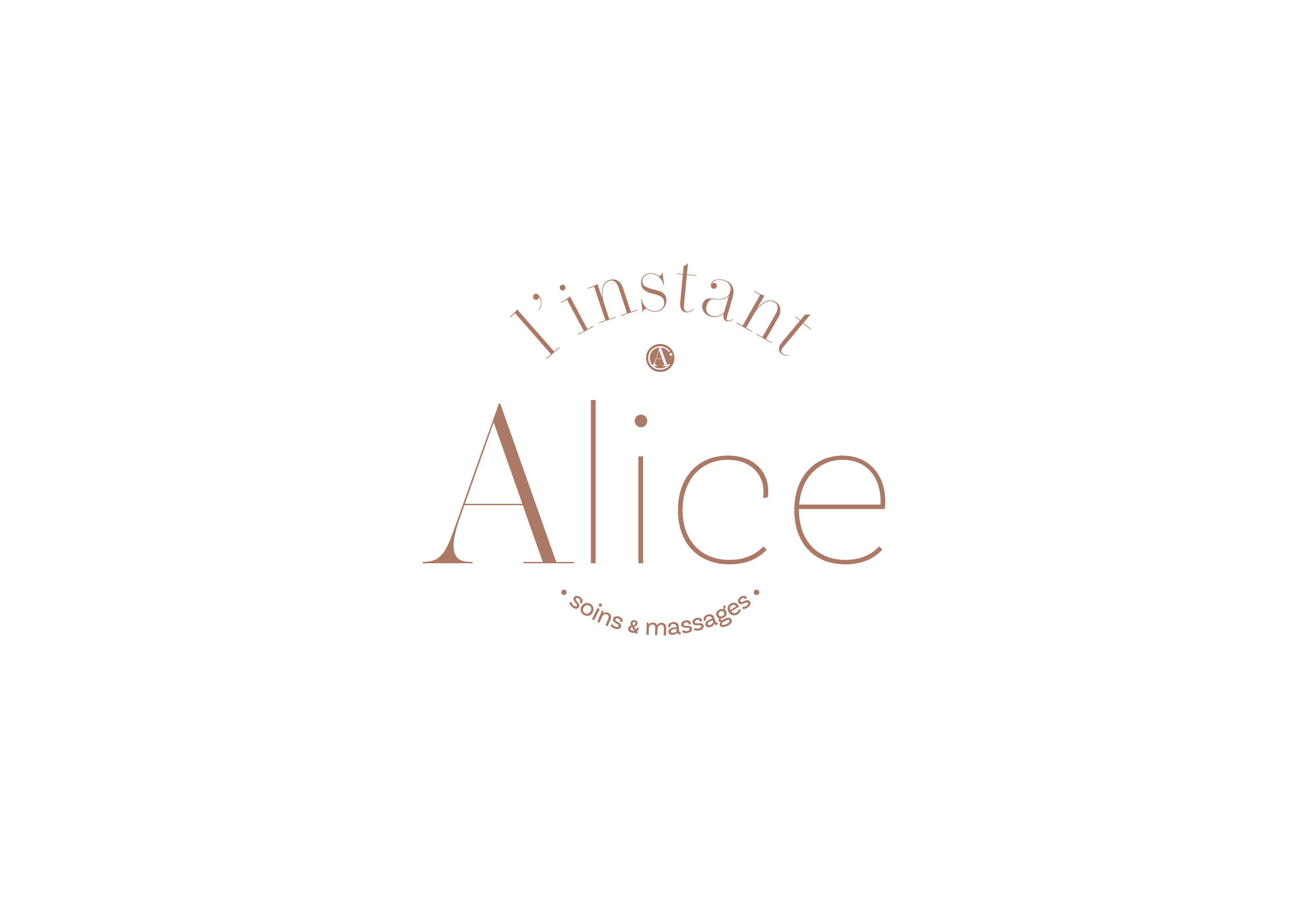 Logo  l'instant  Alice  soins et massages