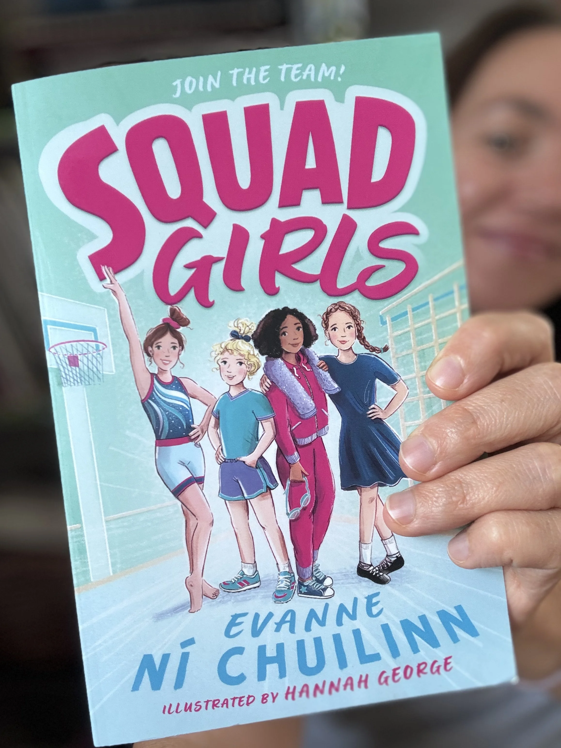book cover Illustration of sporty school girls
