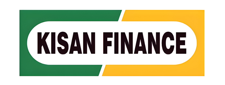 Kisan Finance logo with green, white, and yellow colors.