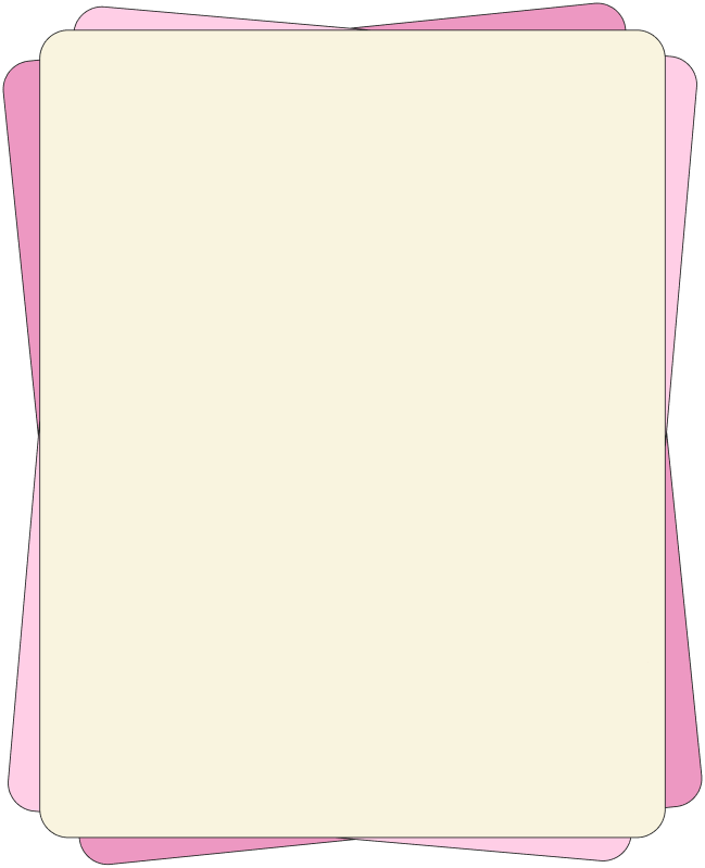 A stack of check-in cards