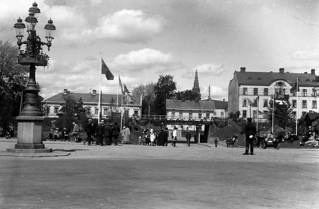 Bild från utställningen år 1927 arrangerad av Karlstad fabriks- och Hantverksförening