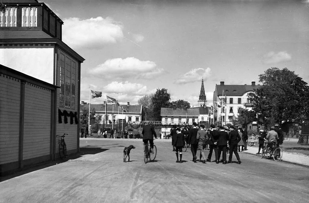 Bild från utställningen år 1927 arrangerad av Karlstad fabriks- och Hantverksförening