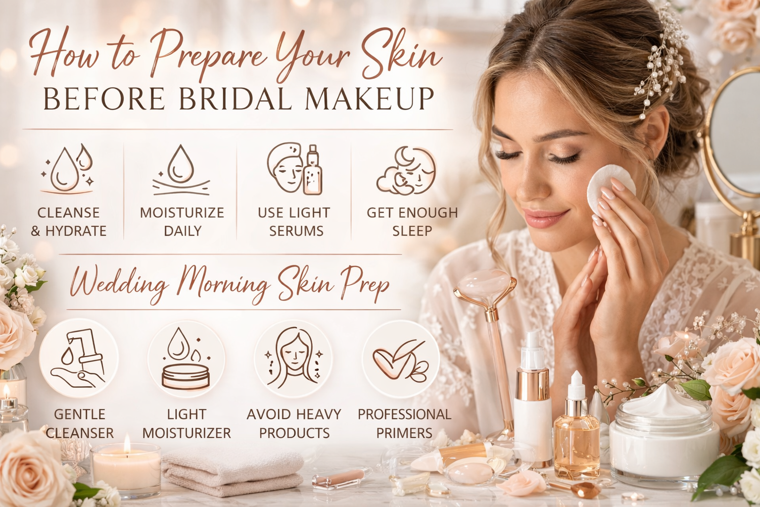 How to Prepare Your Skin Before Bridal Makeup 