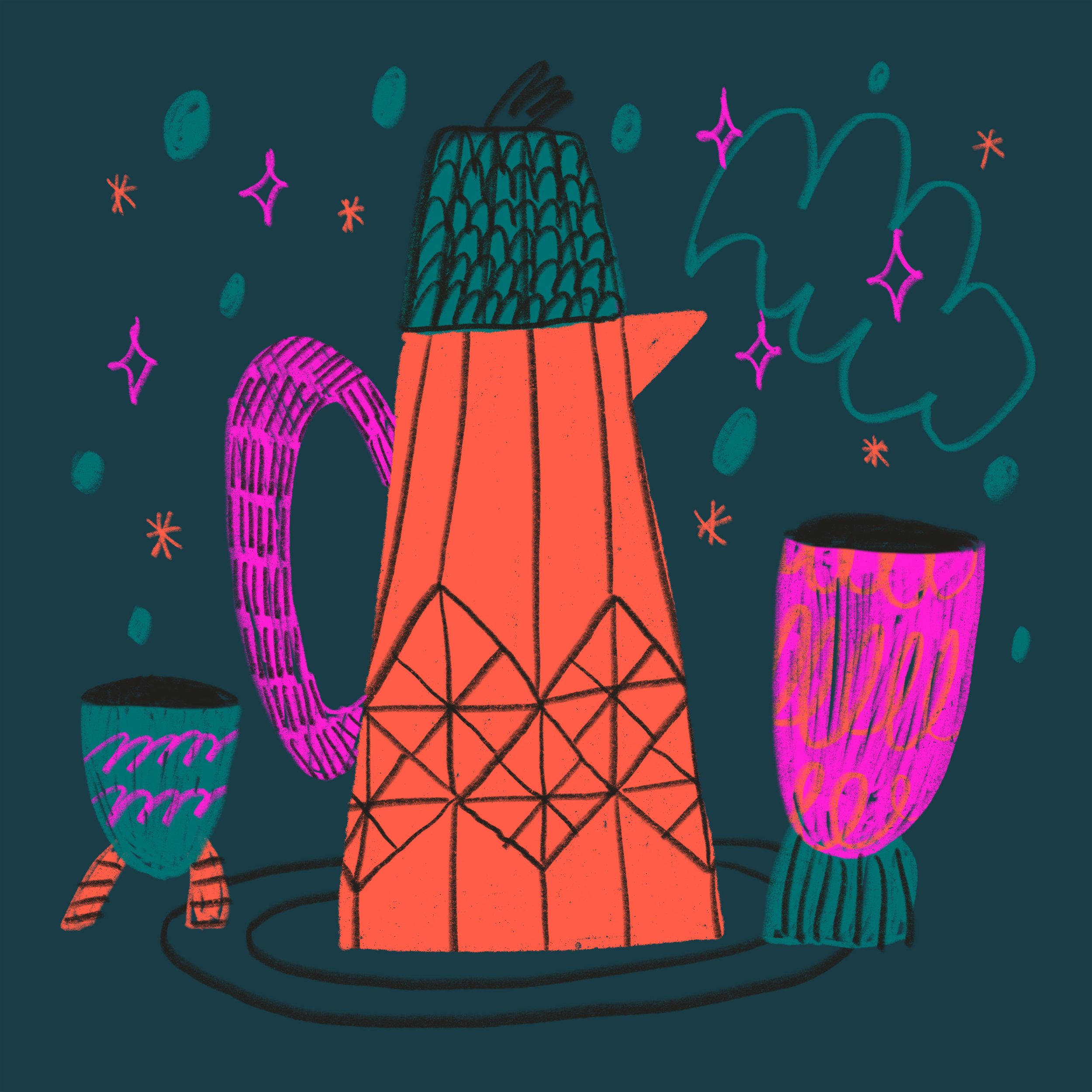 Serving and chatting