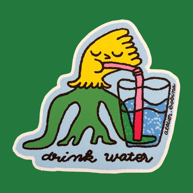 Drink water – Die cut sticker