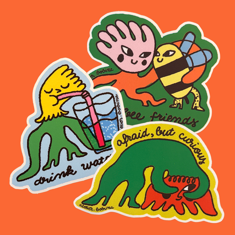 Flower pals – 3 stickers bundle