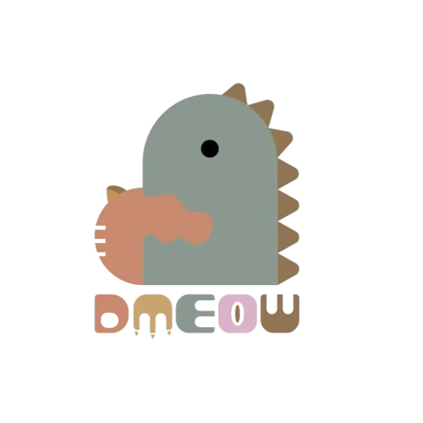 Cute dinosaur illustration with the word 'DINO' below it.