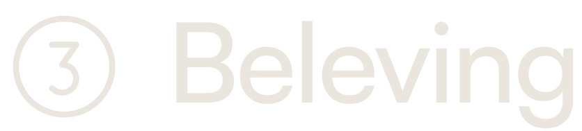 Het logo van Beleving met het nummer 3 in een cirkel.