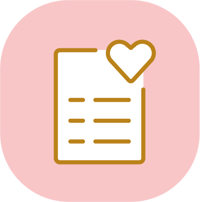 Symbolbild eines Briefs mit Herz auf rosa Hintergrund.