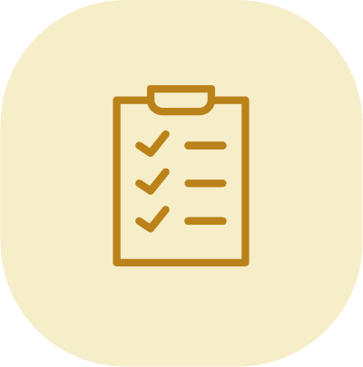 Illustration eines Prüf- oder Checklistenbogens