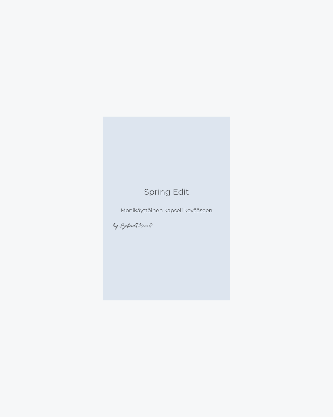 Spring Edit