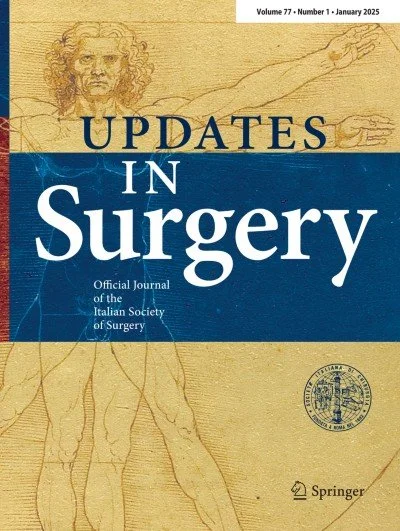 Cover of scientific paper called Updates In Surgery
