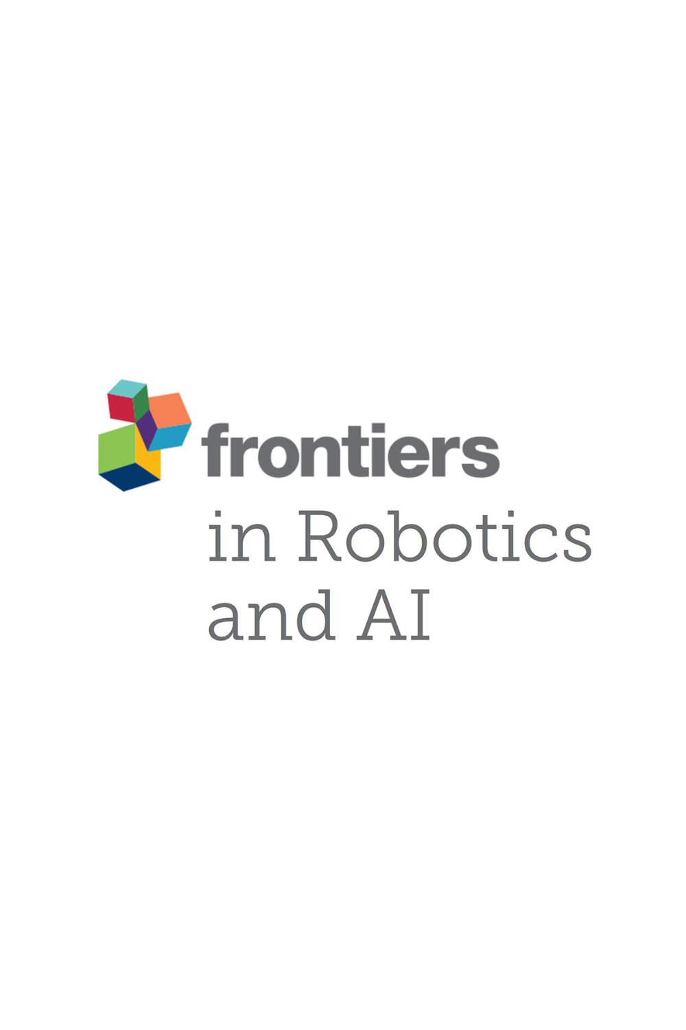 Cover of scientific paper called Frontiers in Robotics and AI.