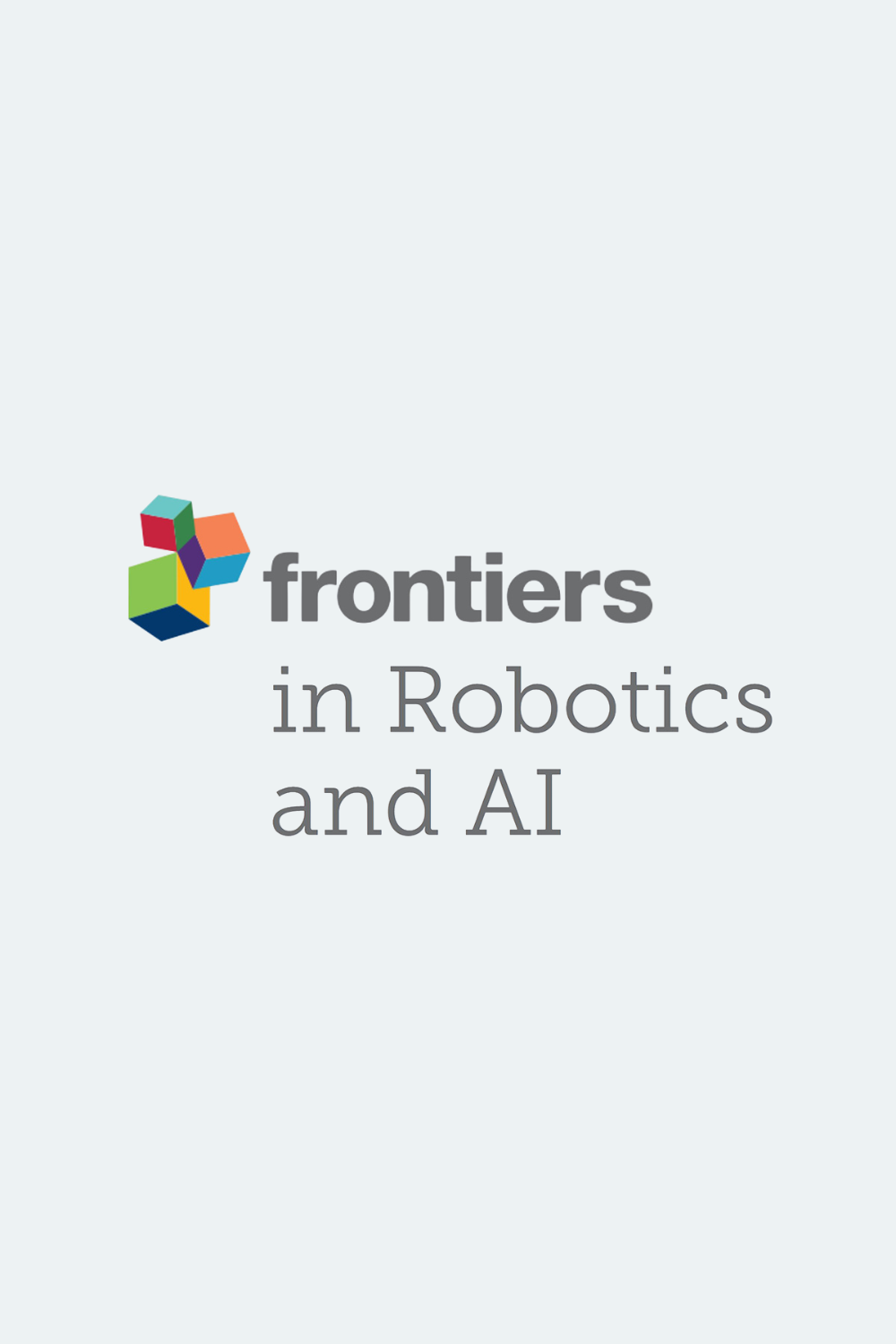 Cover of scientific paper called Frontiers in Robotics and AI.