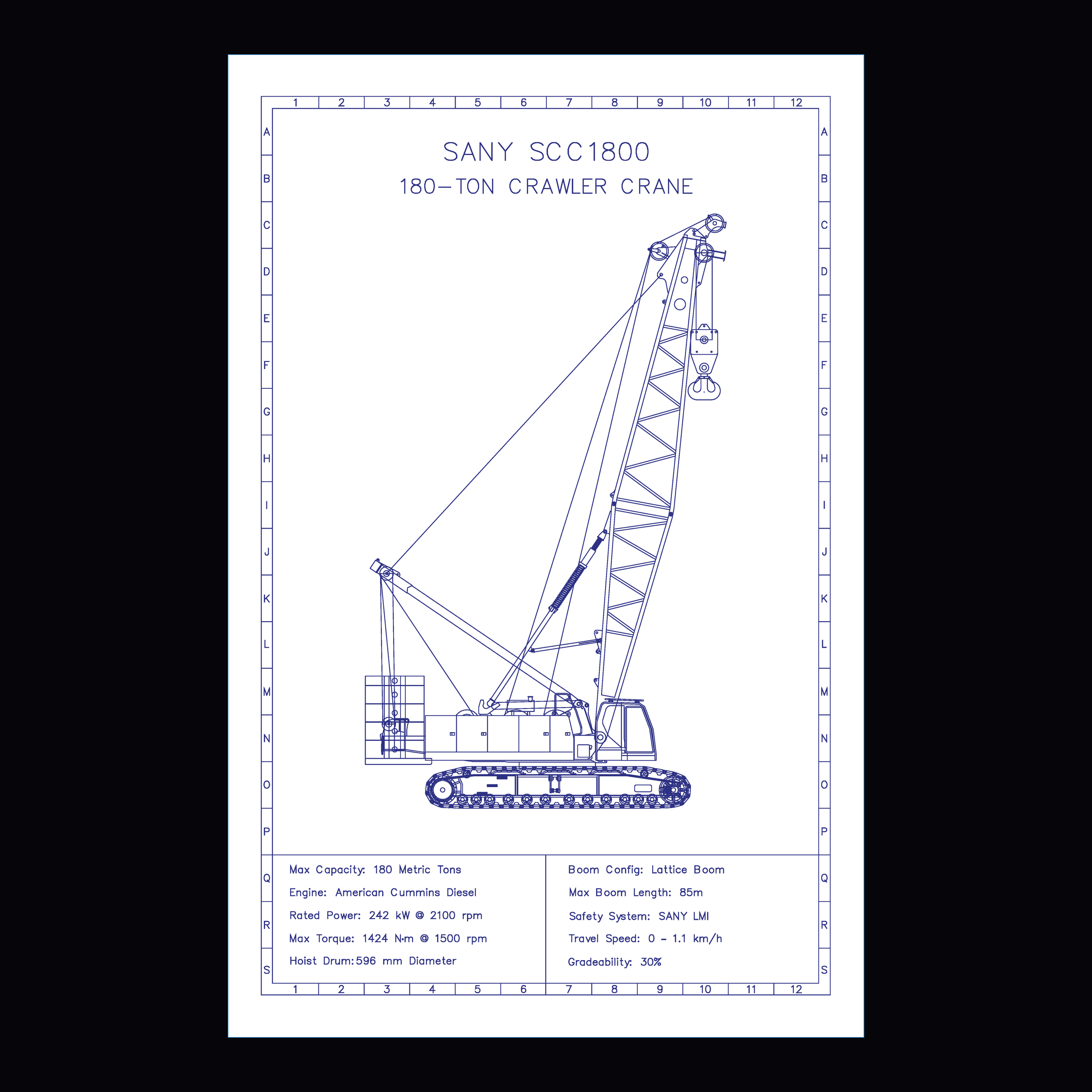 Sany SCC1800 Crane