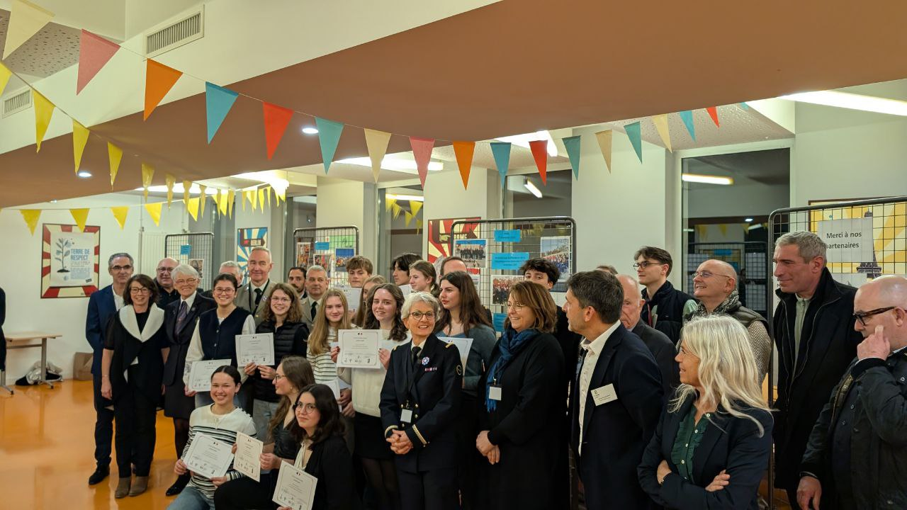 Cérémonie de clôture de la classe défense à&nbsp;Rezé