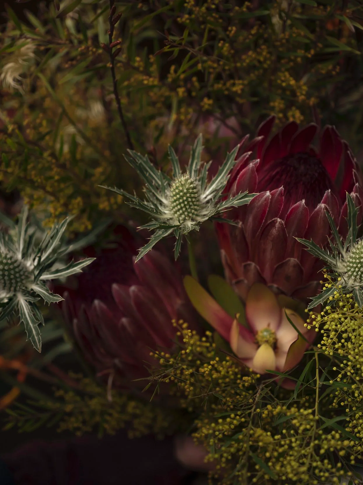 textural botanical wedding event design