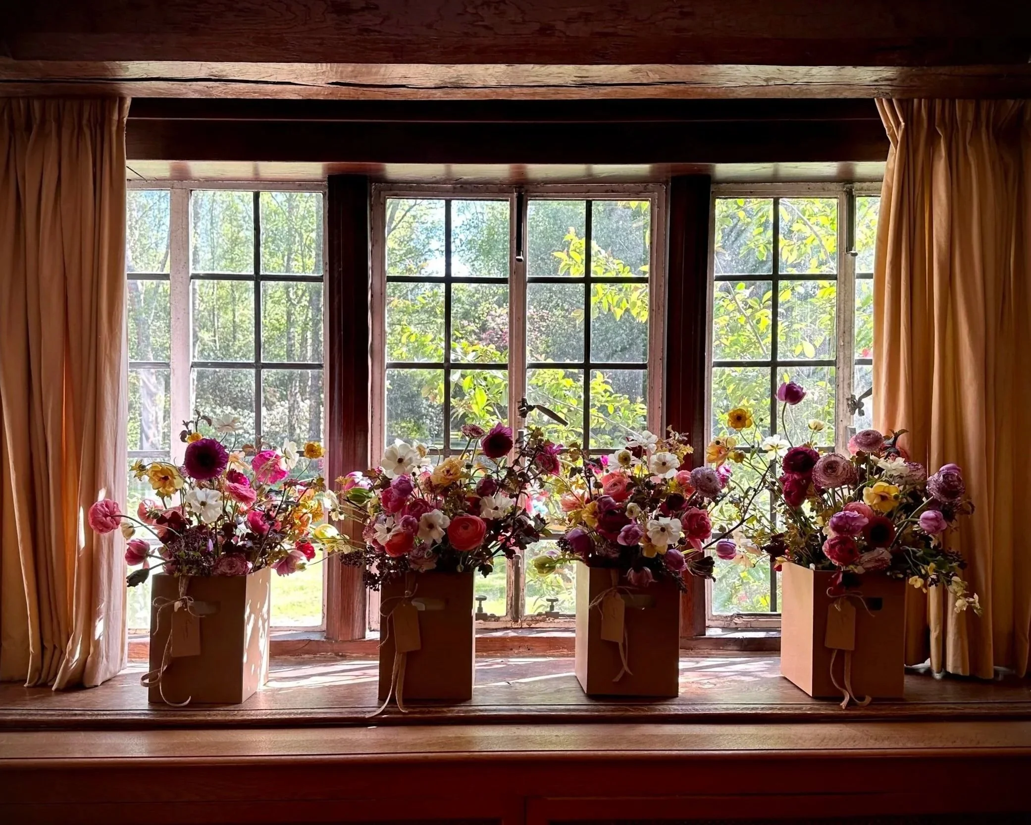 Curated floral art class experience