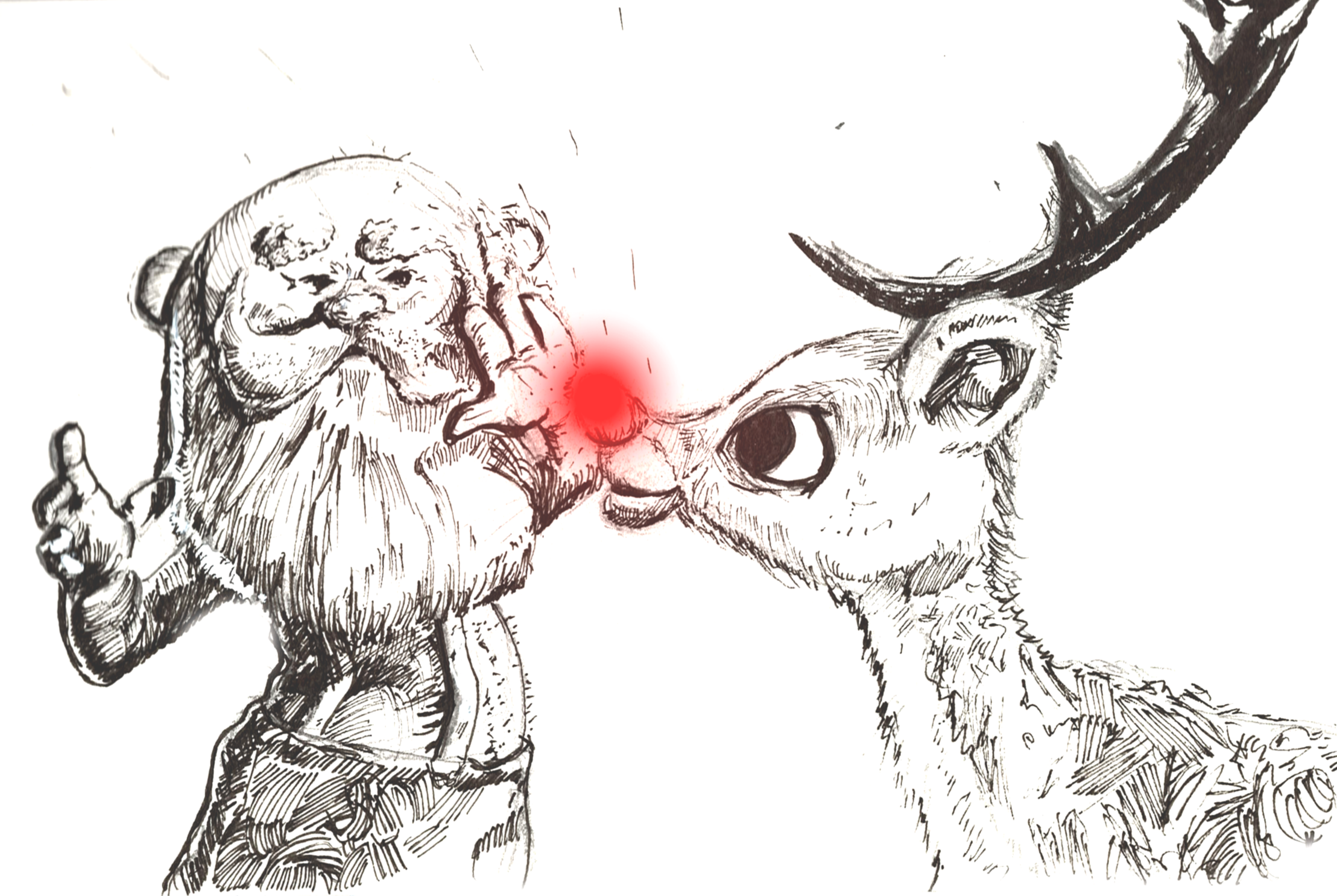 Santa and Rudolph