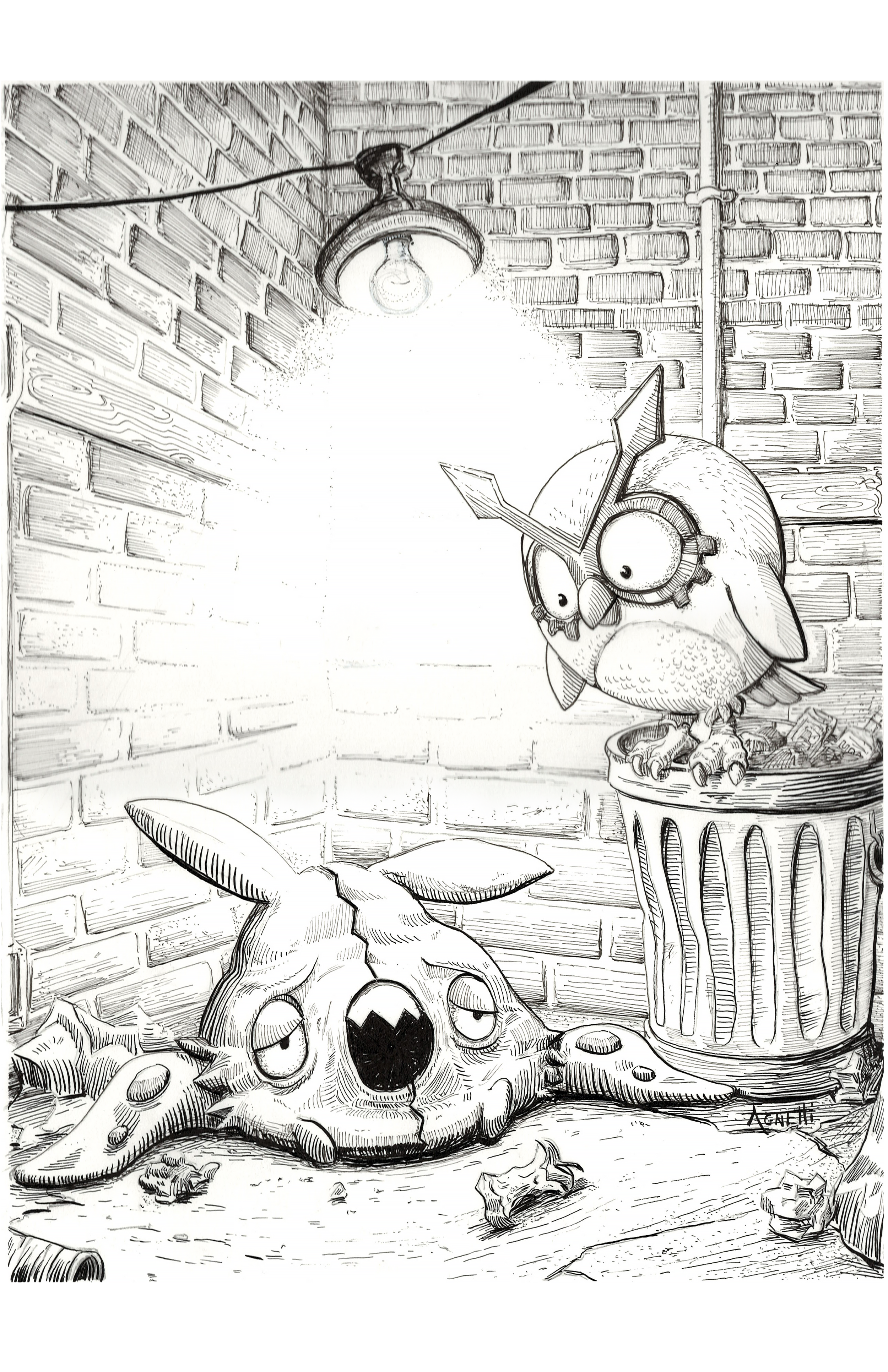 Hoot Hoot + Trubbish (Pokemon)