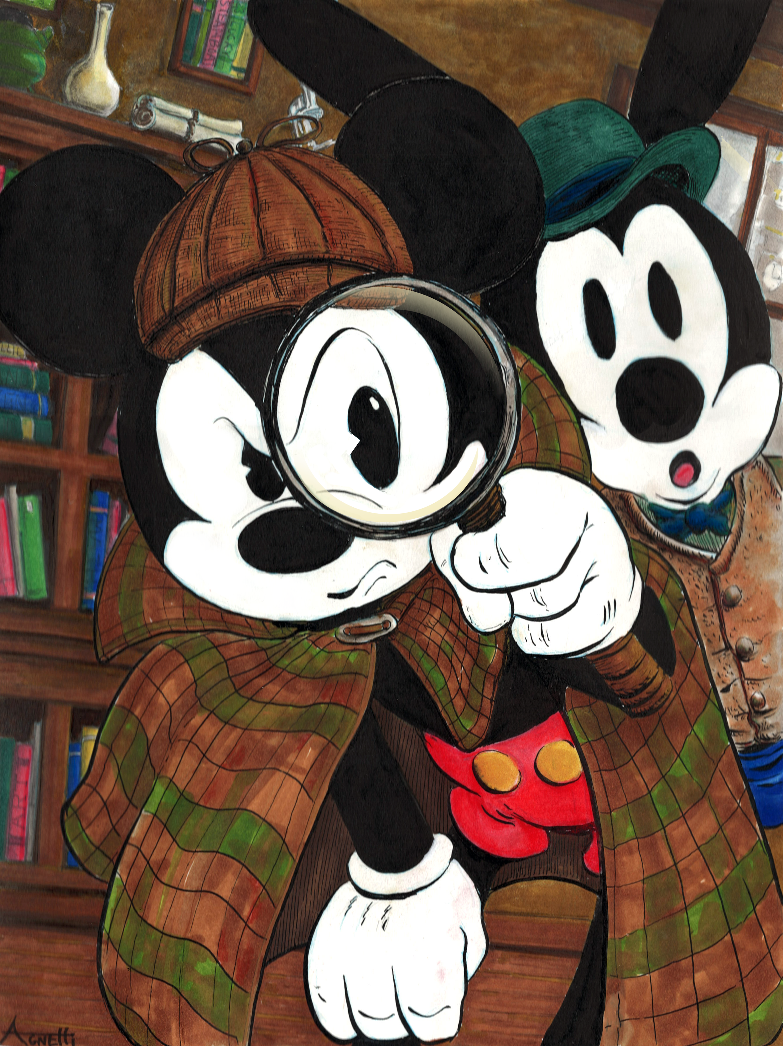 Sherlock Mickey and Oswald
