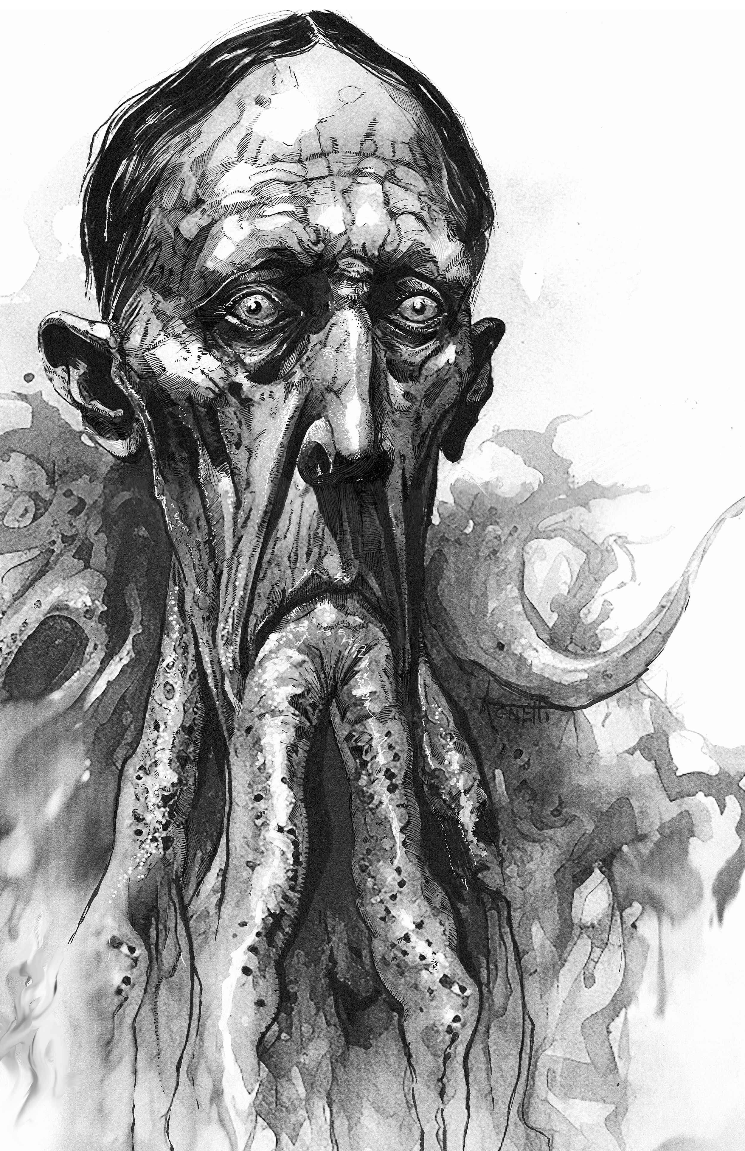 H.P. Lovecraft Cthulhu Portrait