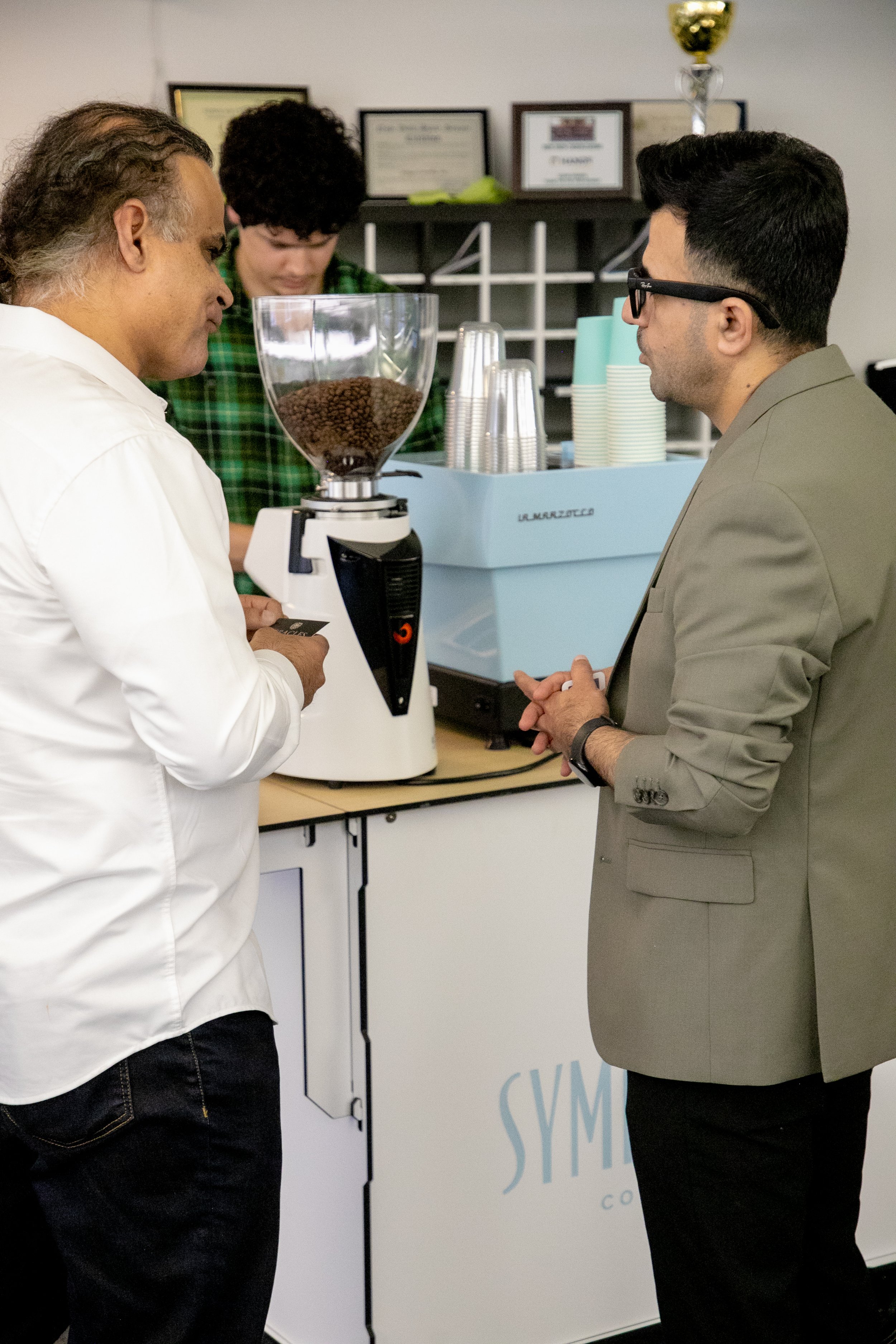 Corporate coffee bar for client events