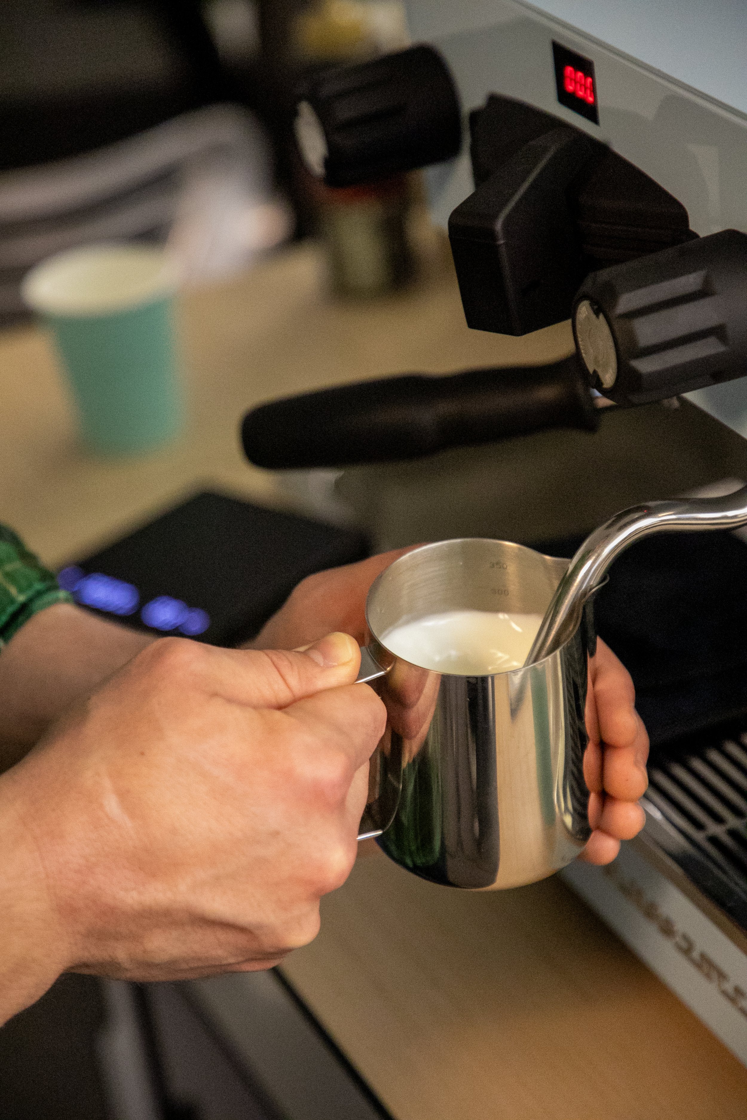 Wedding coffee catering setup