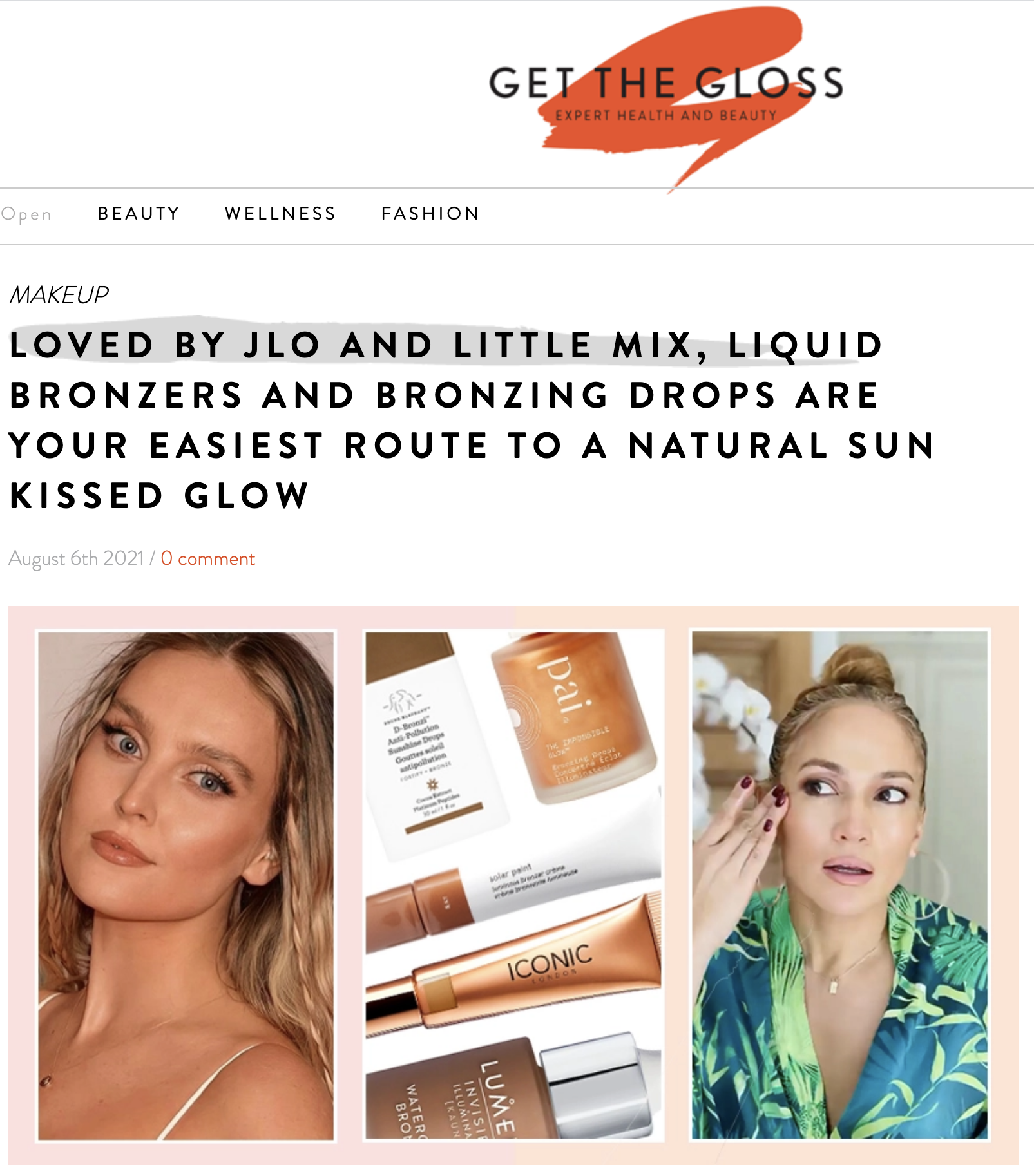 Lisa Caldognetto Bronzer get the gloss