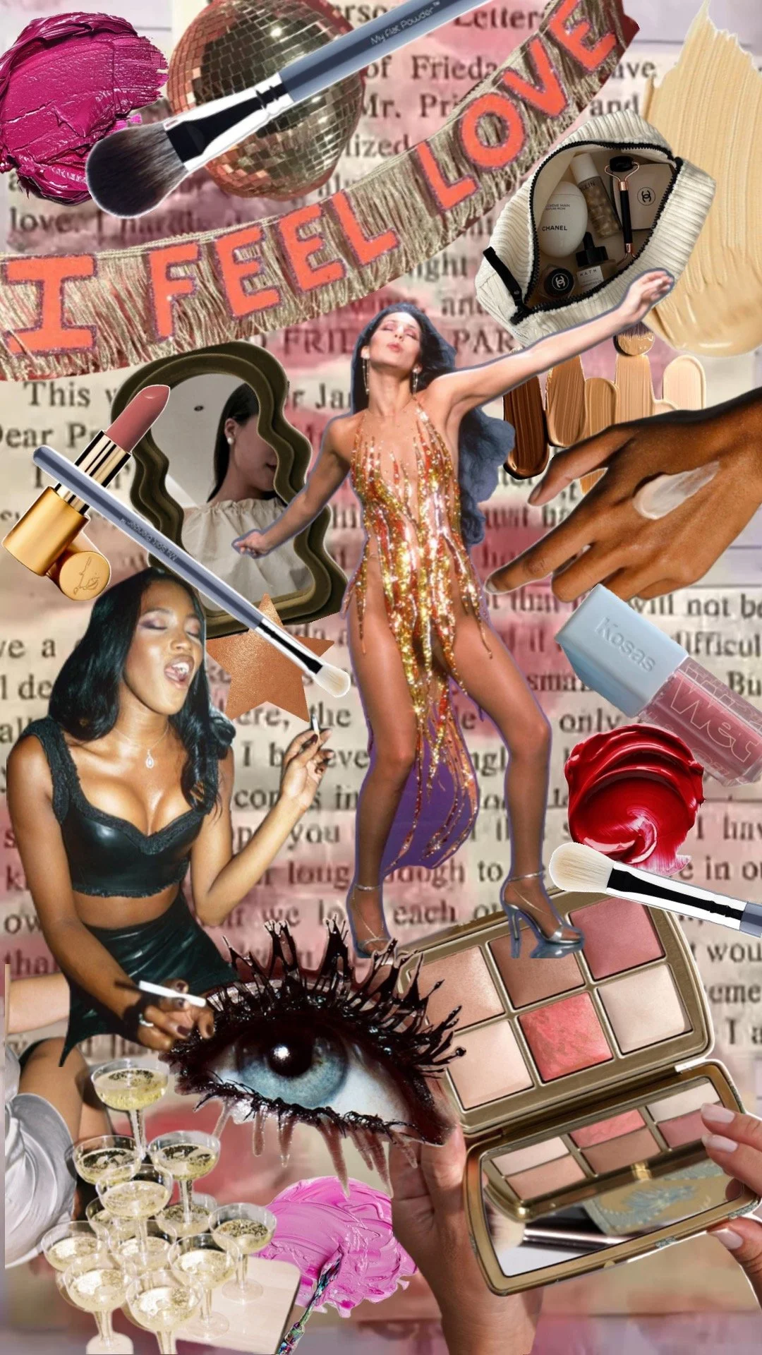 makeup artist leading private masterclass for friends.