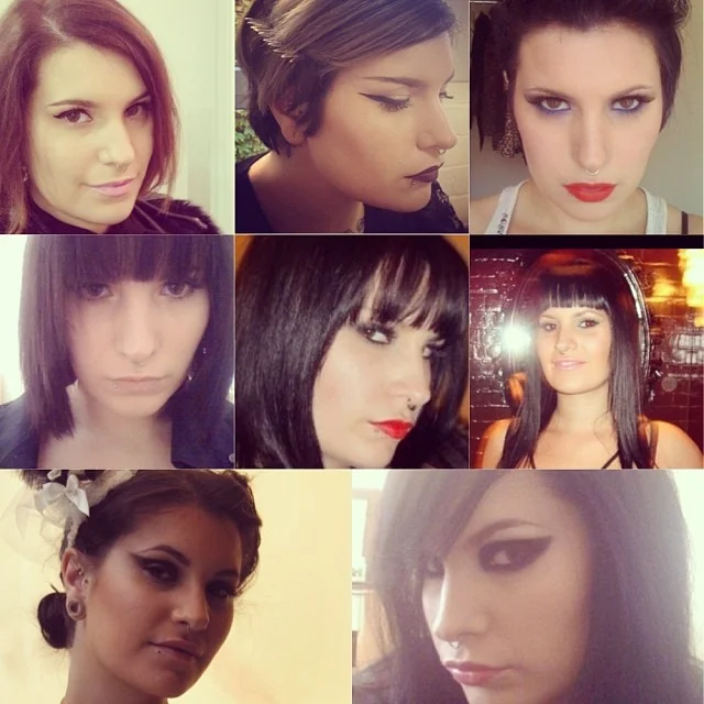 A selection of my MAC style evolution