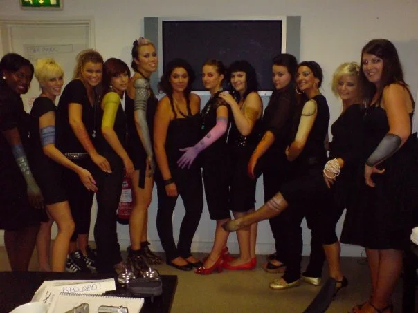 At my basic training in London. The unbelievably talented Carly Colley introduced us to body painting
