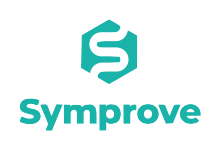 Symprove logo with a stylized 'S' emblem above the company name in teal.